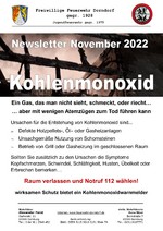 Newsletter November 2022 - Kohlenmonoxid